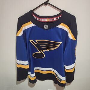Men’s Fanatics Jordan Kyrou #25 St. Louis Blues Jersey Size Large